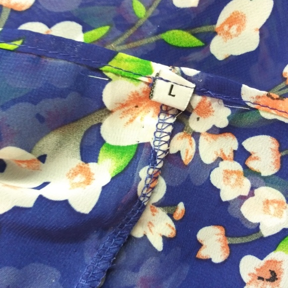 🍃 Over shirt sheer top large - Picture 4 of 4